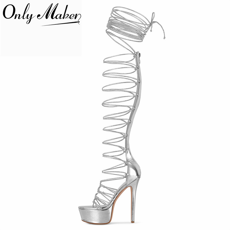 รองเท้าแตะส้นสูงแบบกลาดิเอเตอร - Sandal Strappy Heeled บทวิจารณ์และราคา
