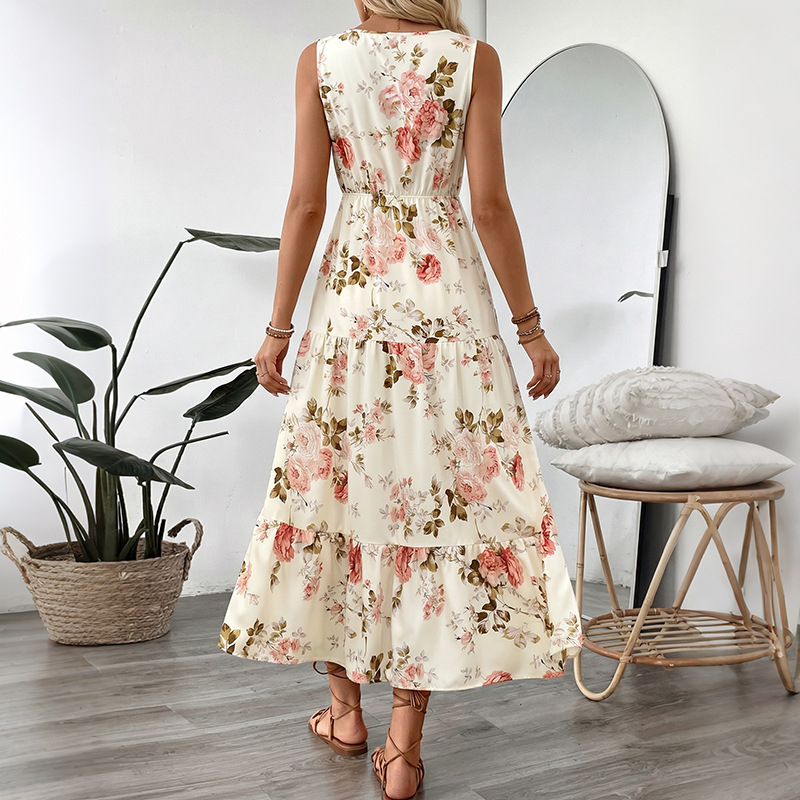 เดรสยาวปานกลางลายดอกไม้สำหรับผ - Midi Skirt Floral บทวิจารณ์และราคา